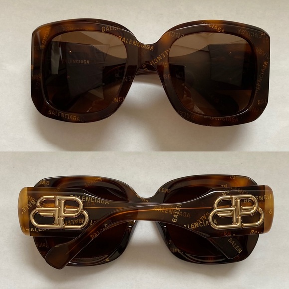 Balenciaga Havana Sqyare sunglasses - Picture 9 of 16